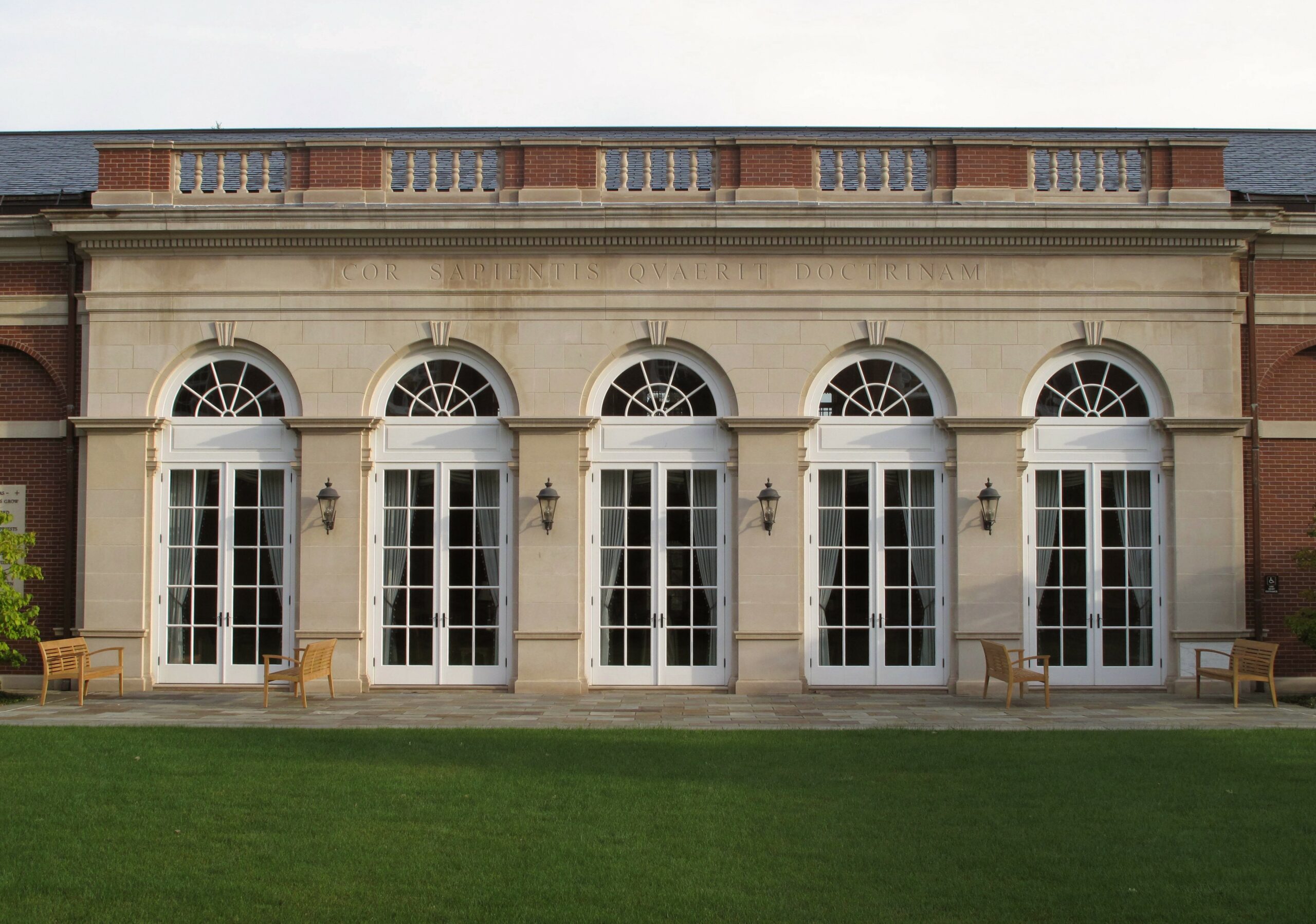 Exterior of Feehan Memorial Library.
