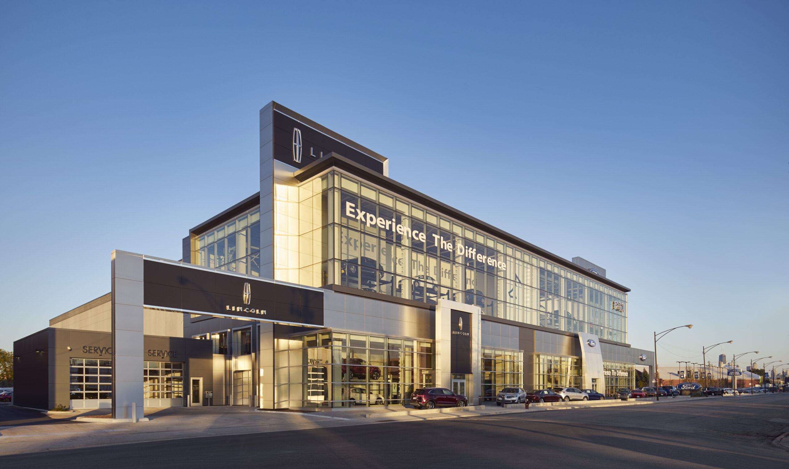 Exterior of Fox Ford auto project.