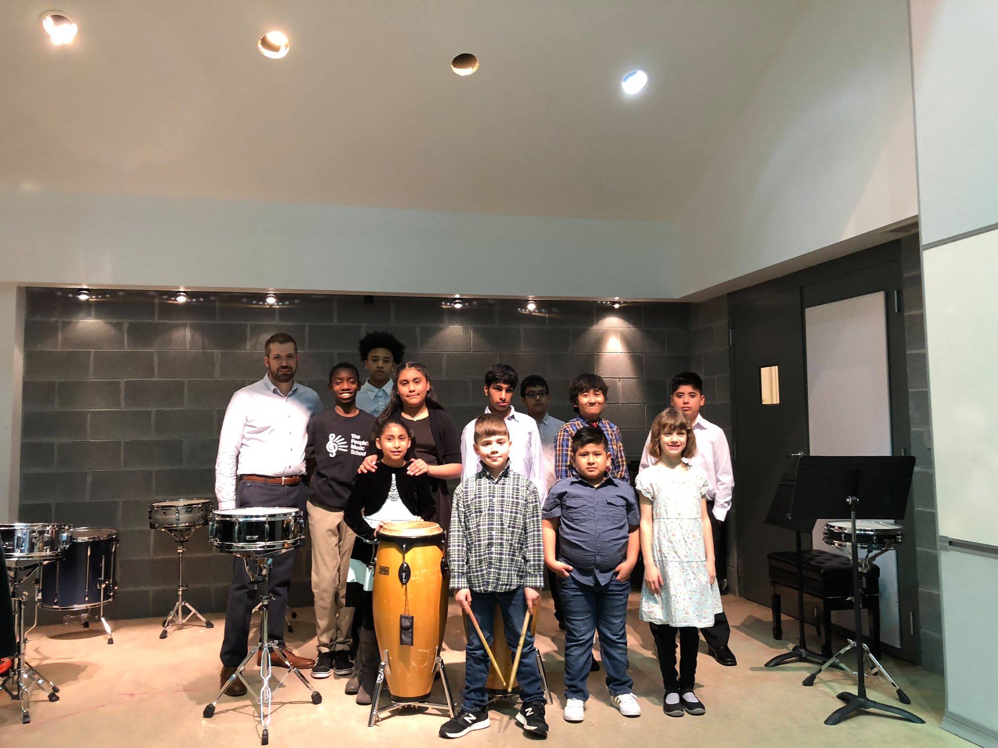 Children playing music at The People's Music School.