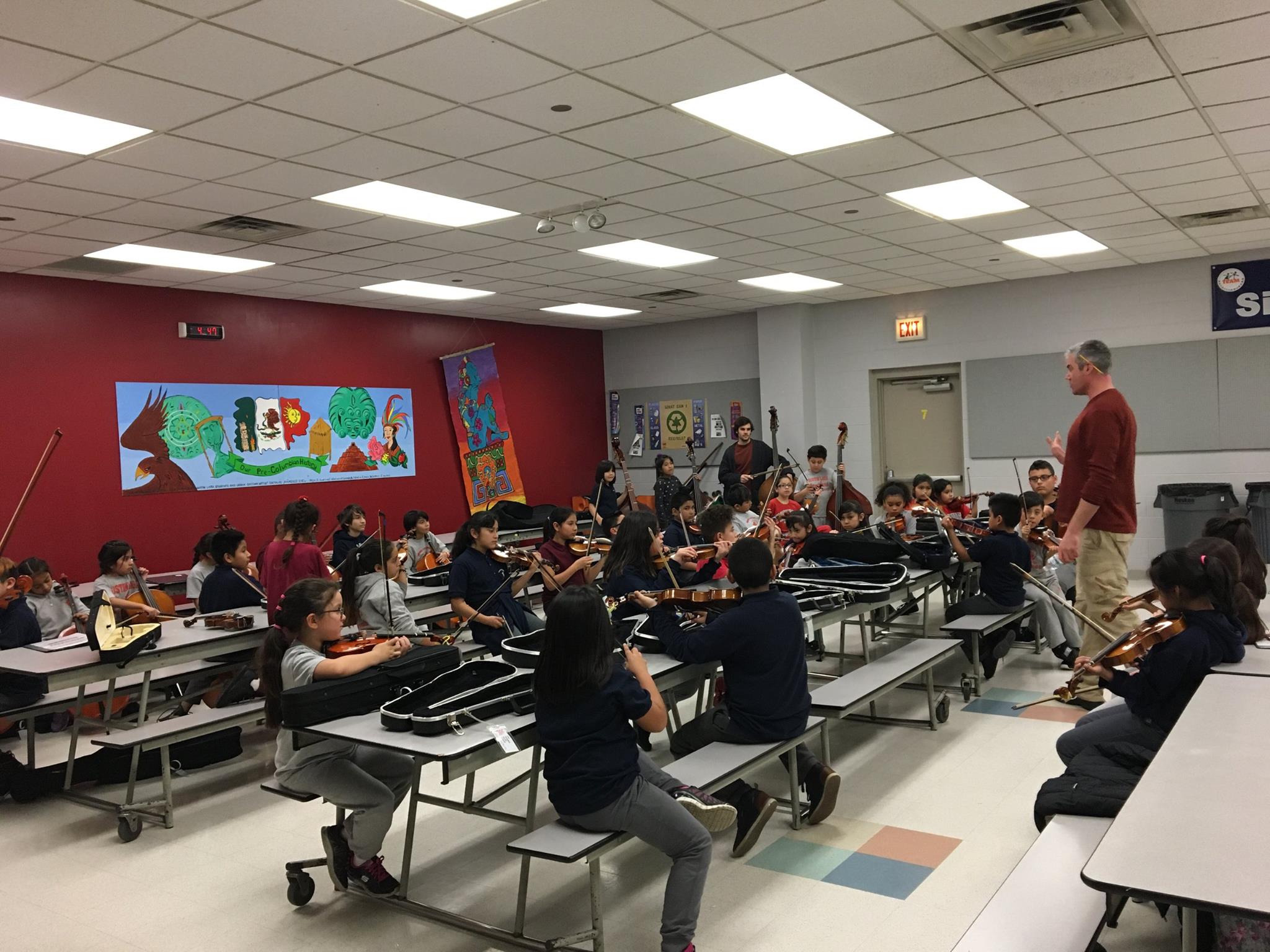 Children playing music at The People's Music School.