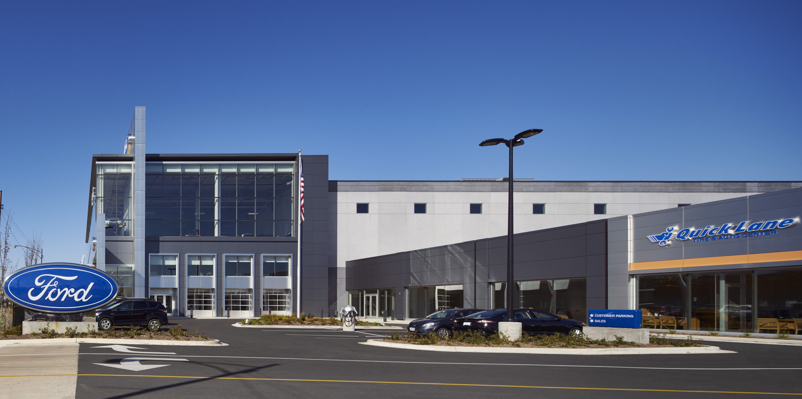 Exterior view, Fox Ford.