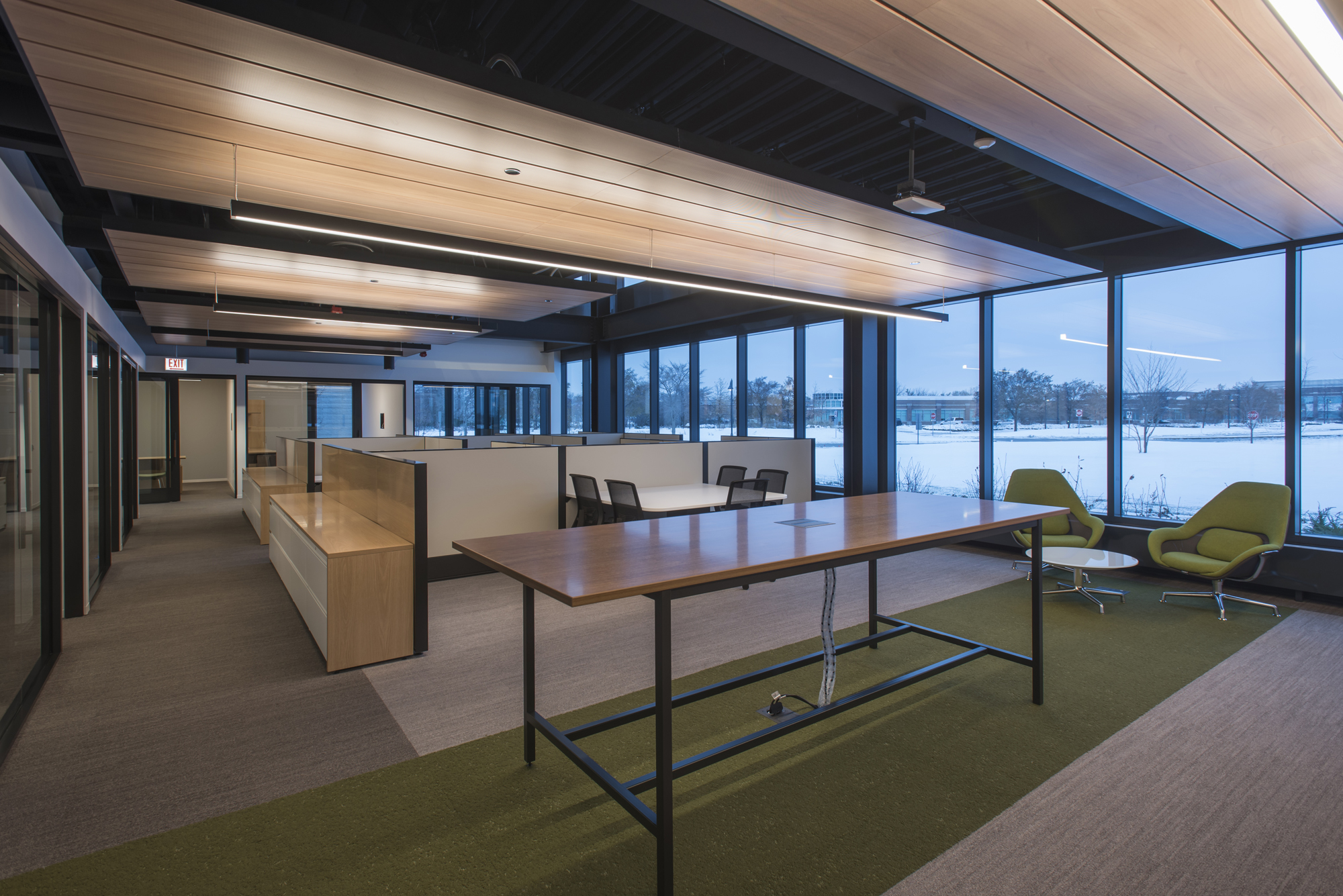 Office area within Evans Scholars.