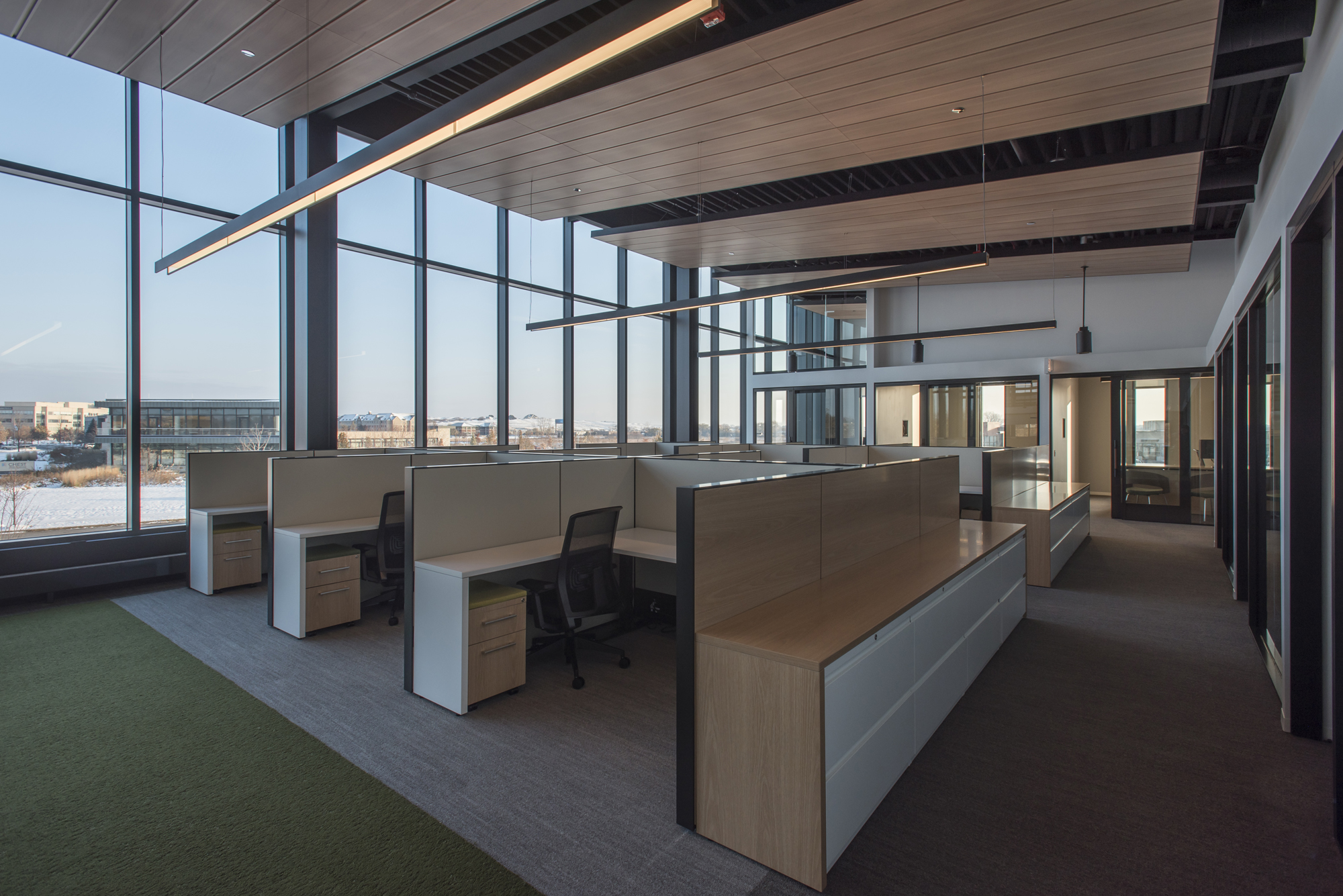 Office area within Evans Scholars.