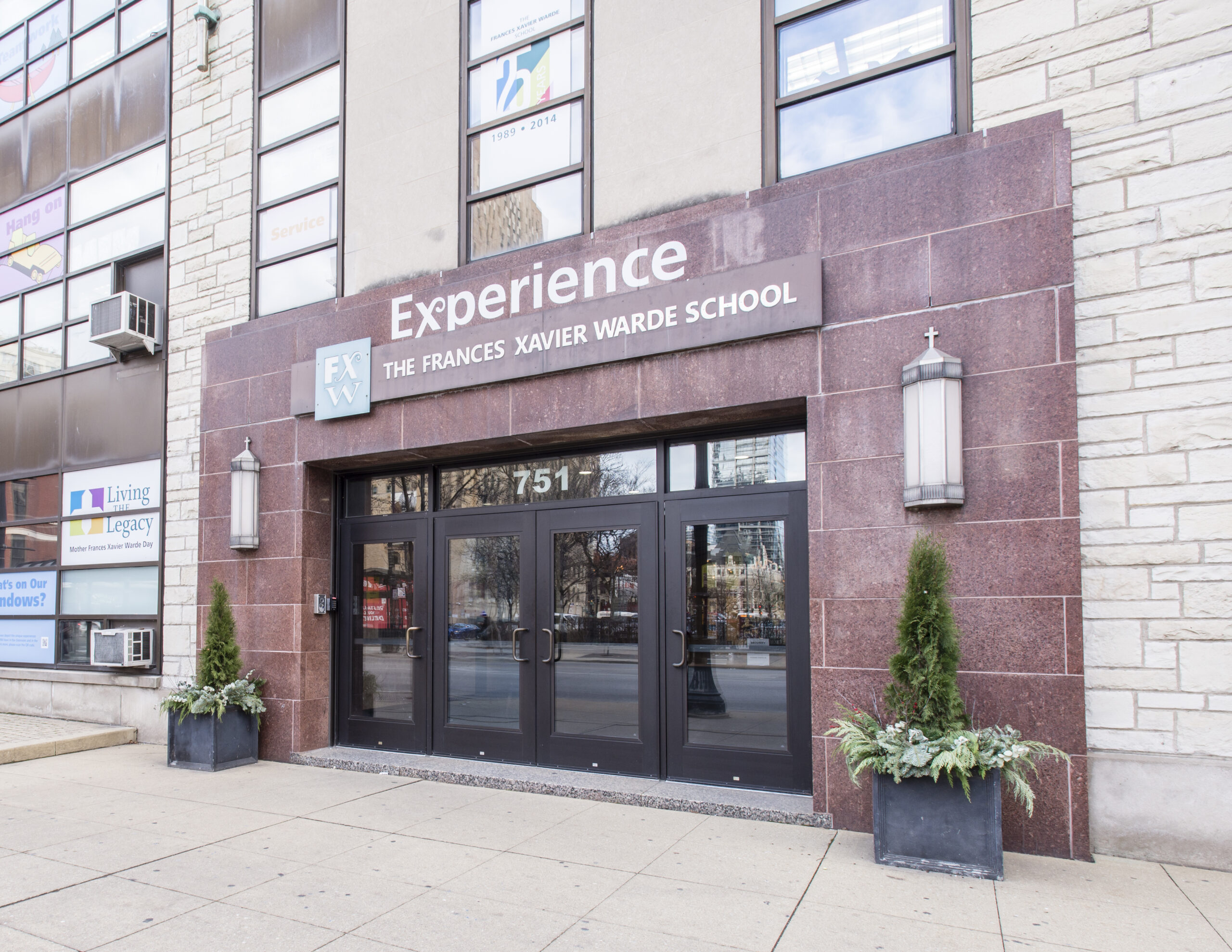 Exterior view and entry to FXW HNC.