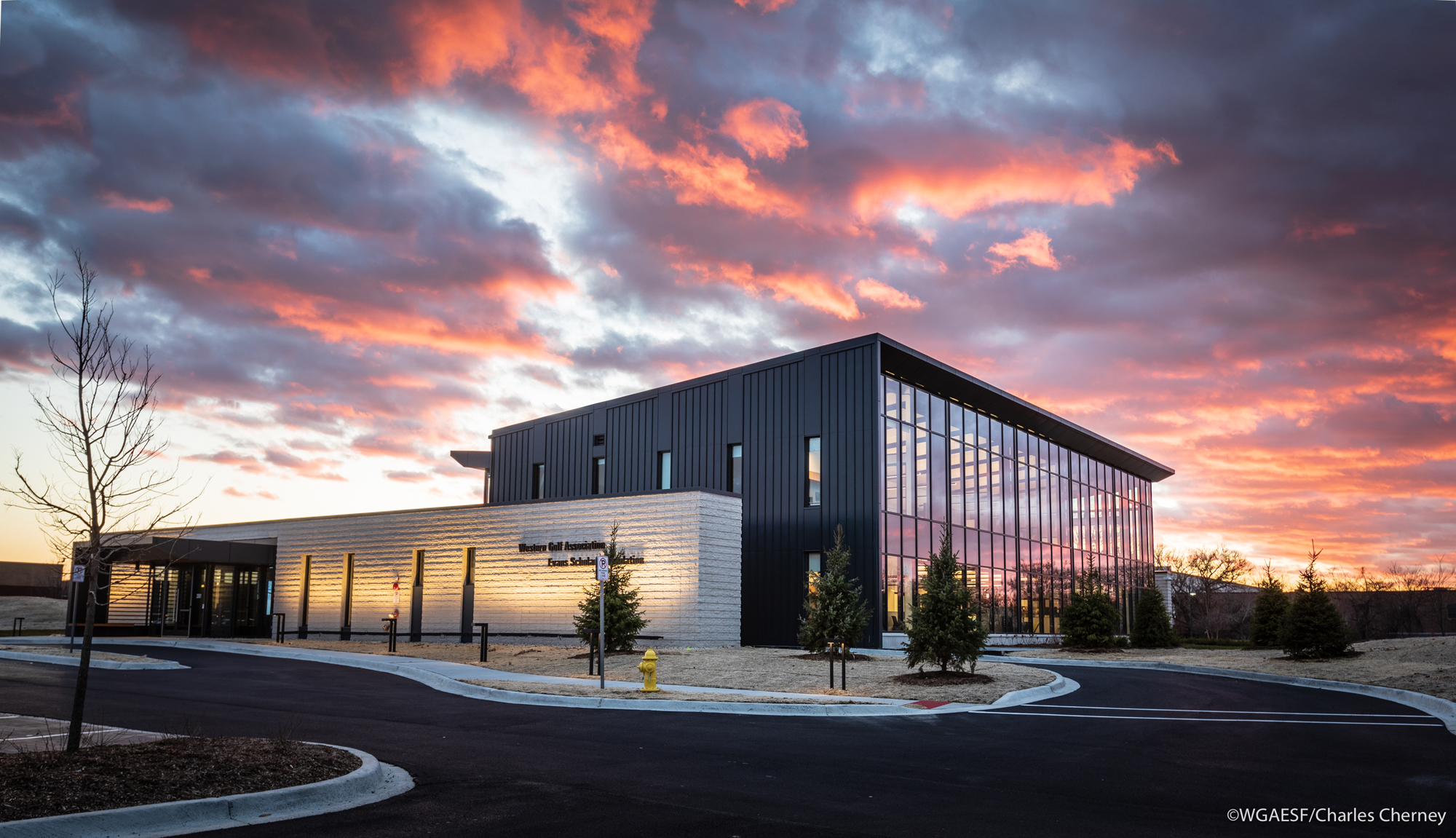 Exterior shot of Evans Scholars project.