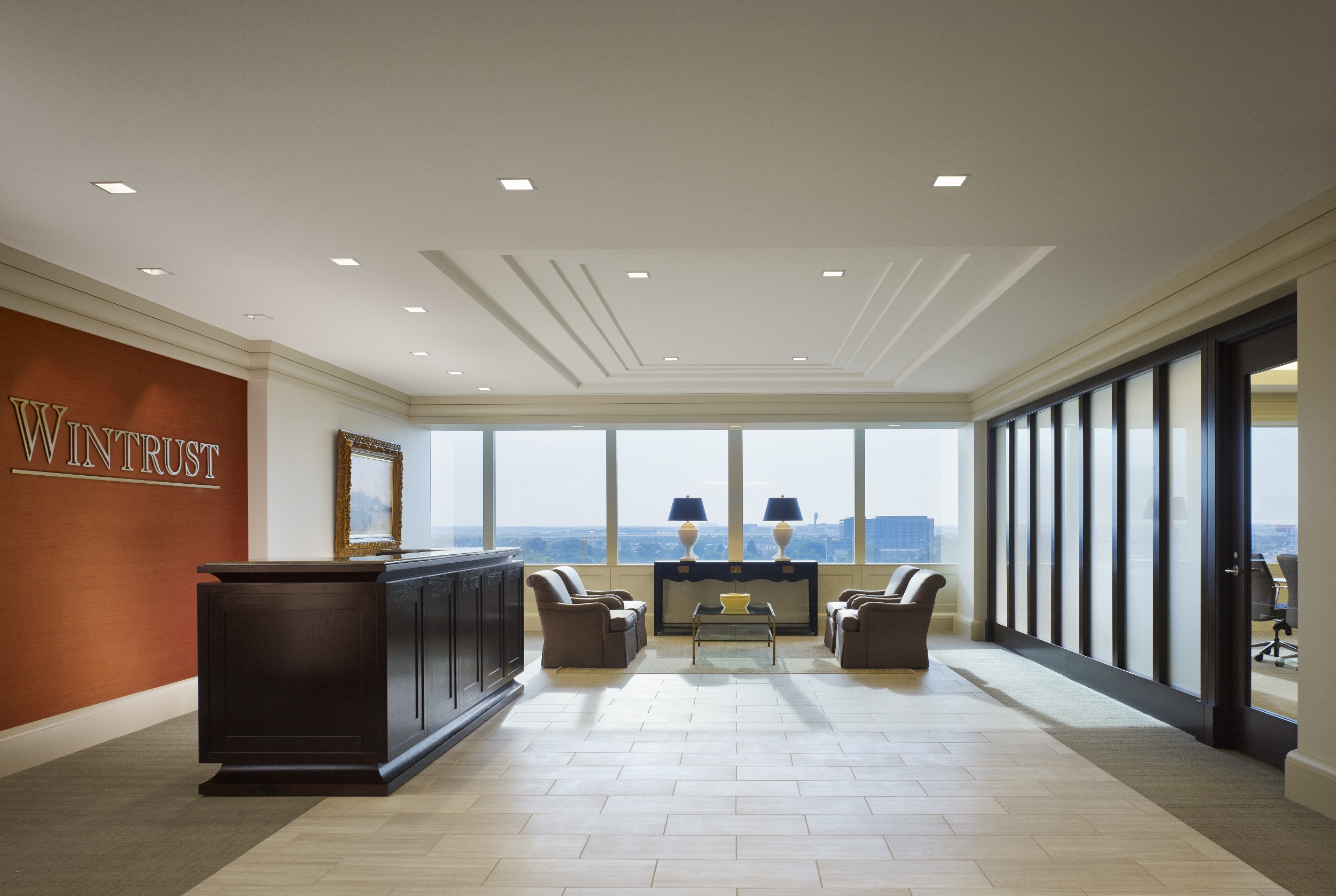 Lobby in Wintrust HQ.