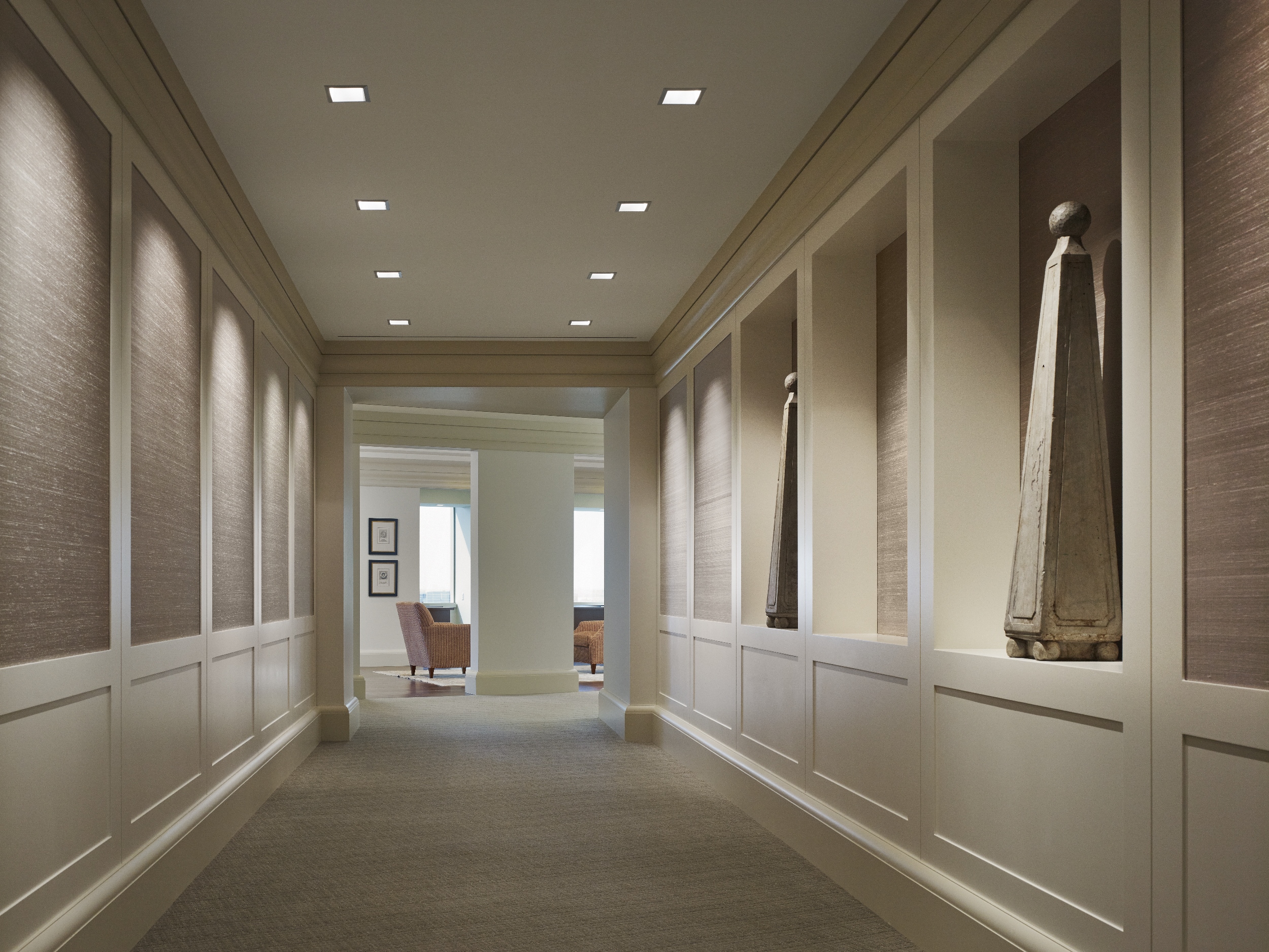 Hallway in Wintrust HQ.