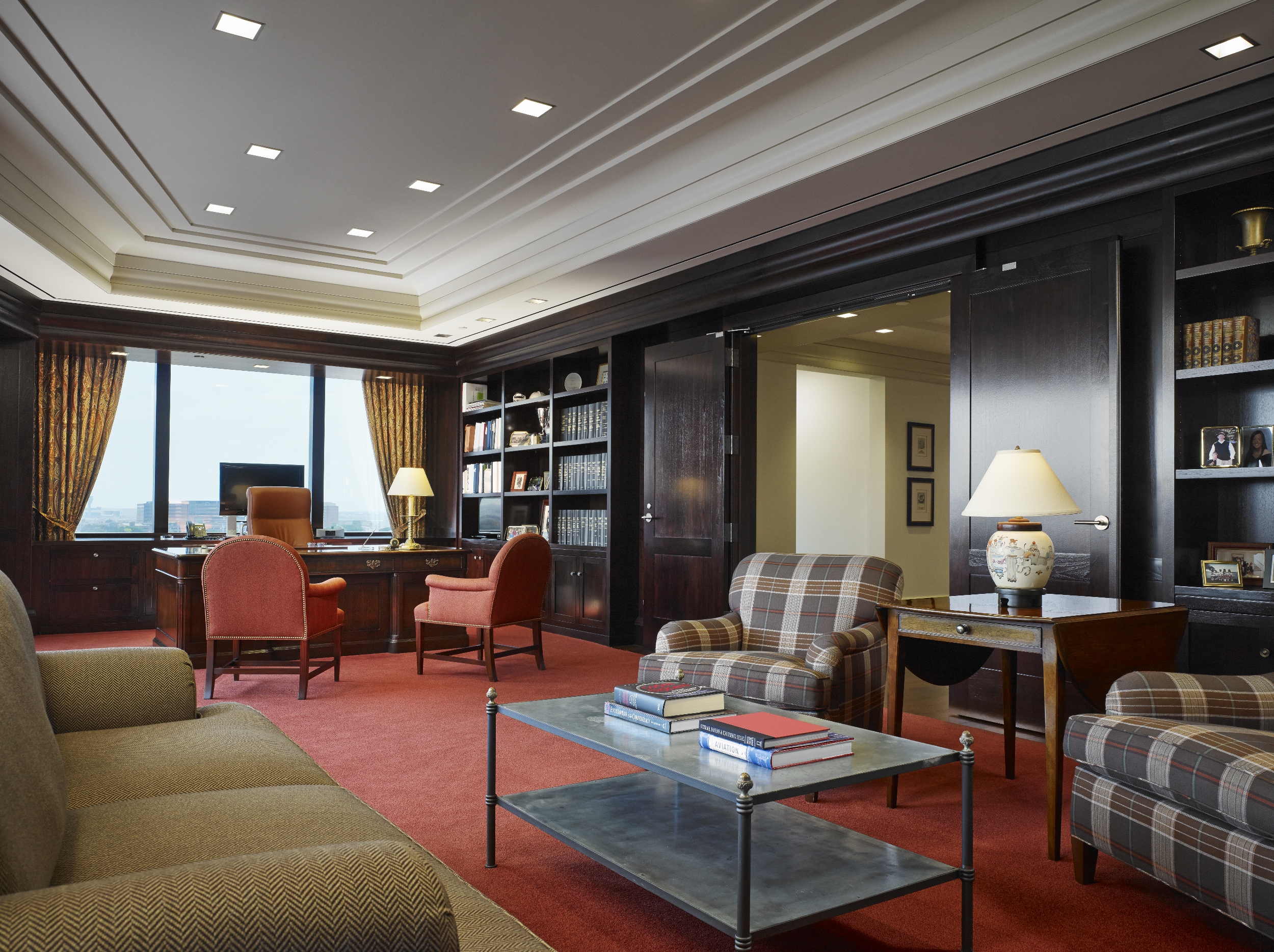 Sophisticated meeting rooms within Wintrust HQ.