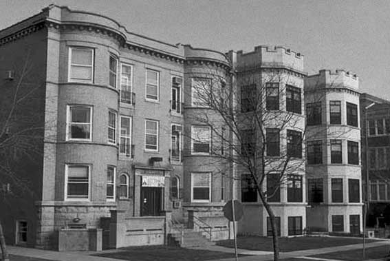 Old apartment buildings, Chicago.