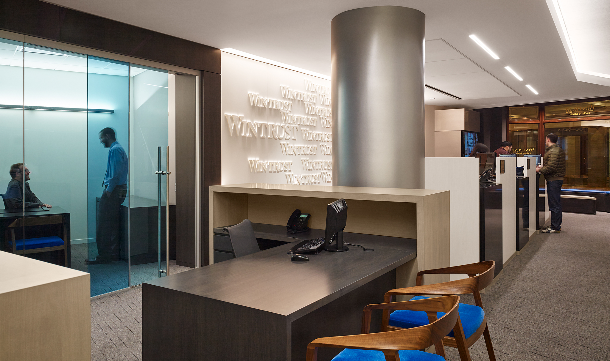 Office interior at Wintrust Wealth Management.