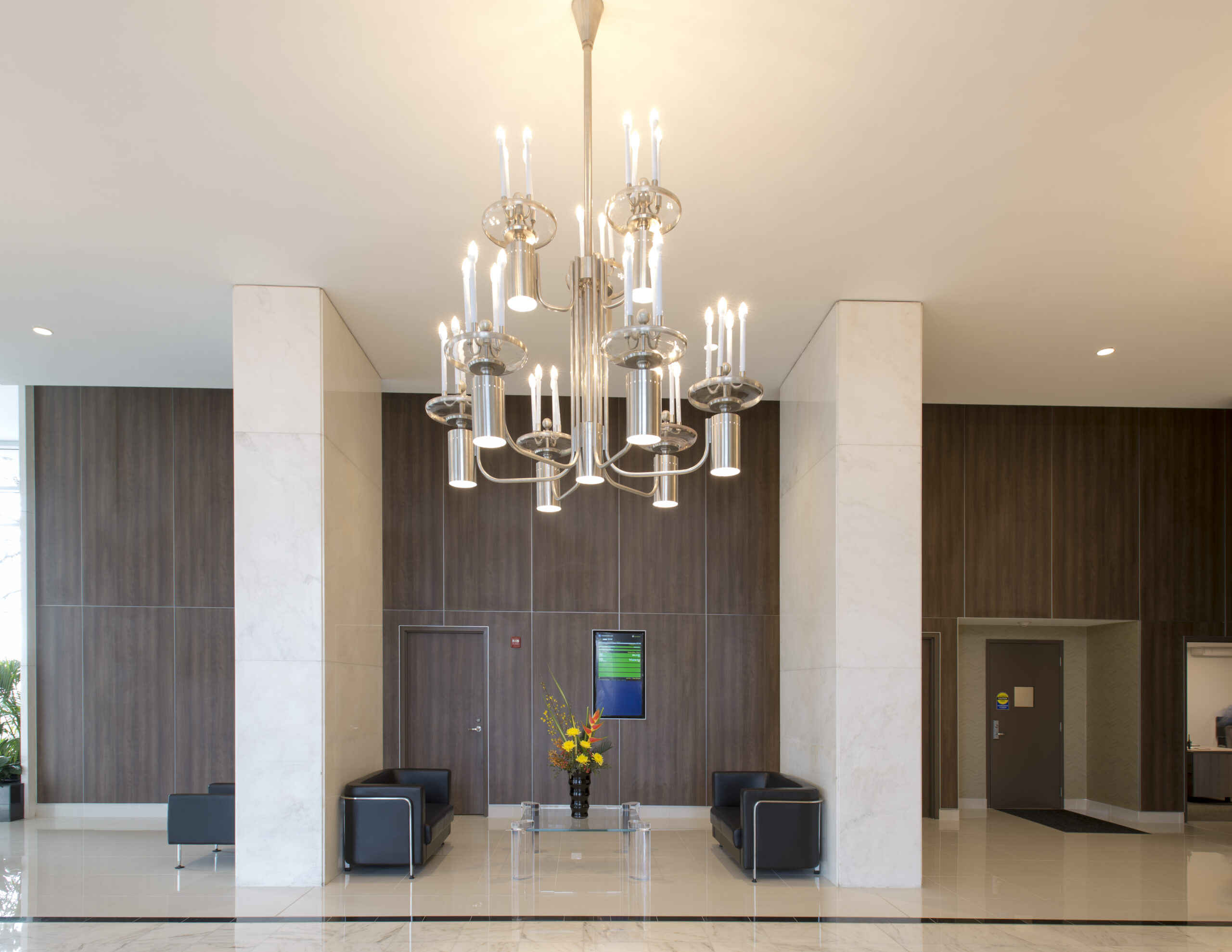 Interior lobby view of 1550 N Lakeshore Drive.