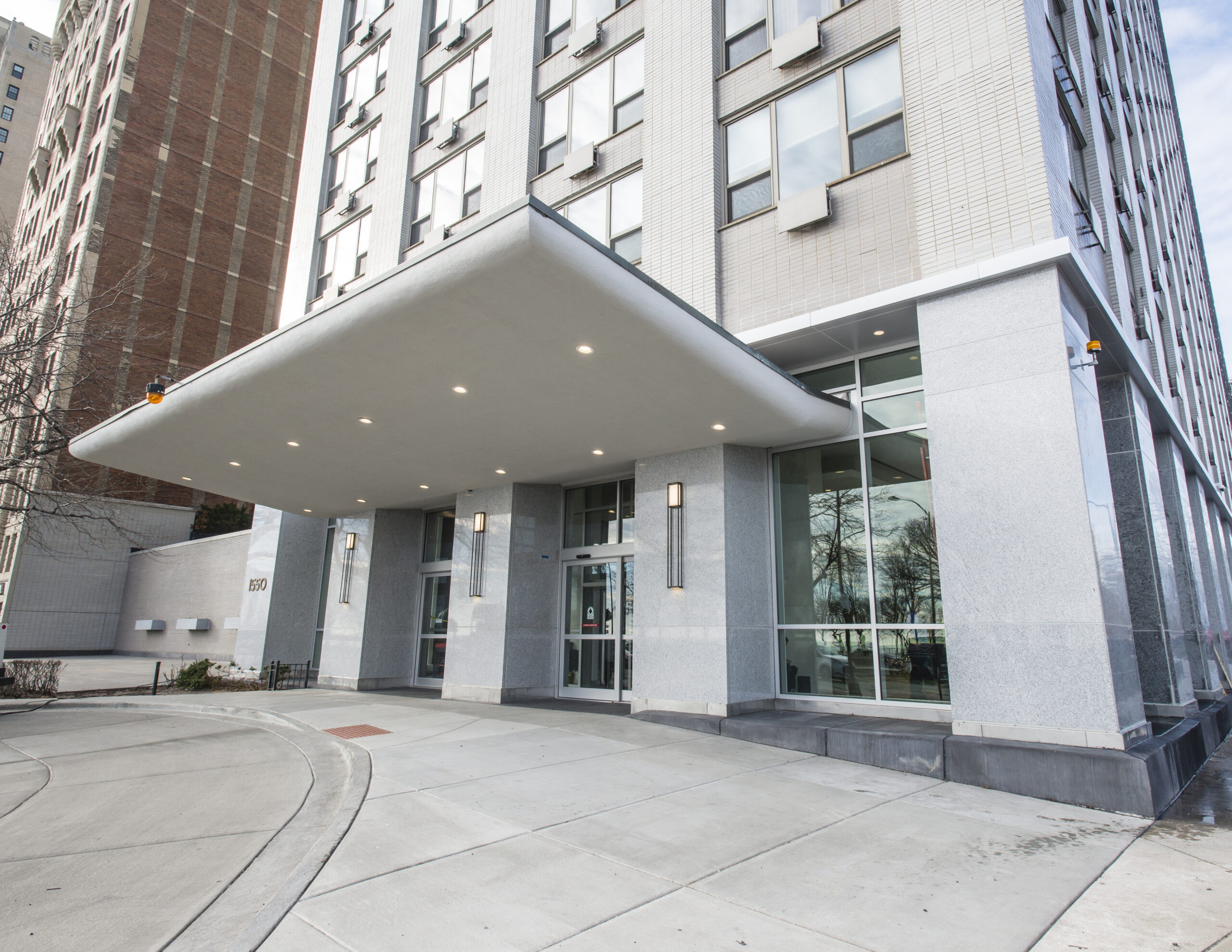 Exterior view of 1550 N Lakeshore Drive.