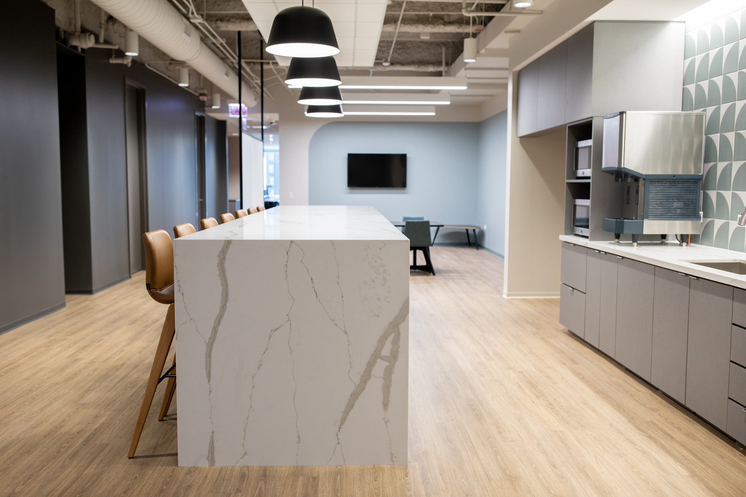 Pantry and island area at 181 W Madison.