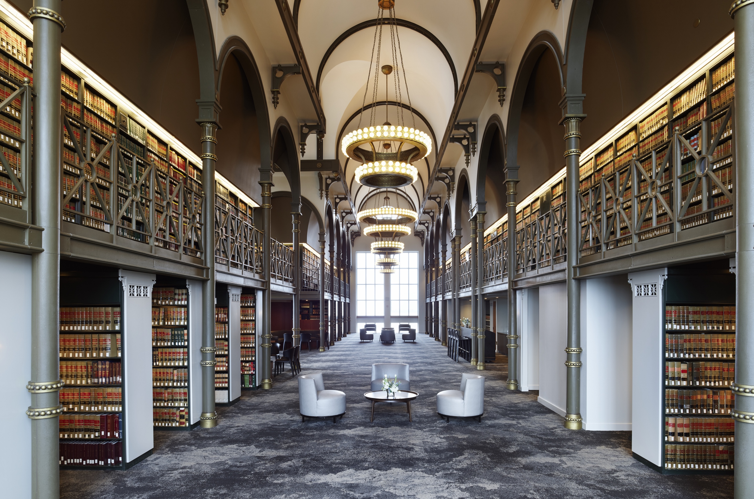 Library and siting area, The Stacks.