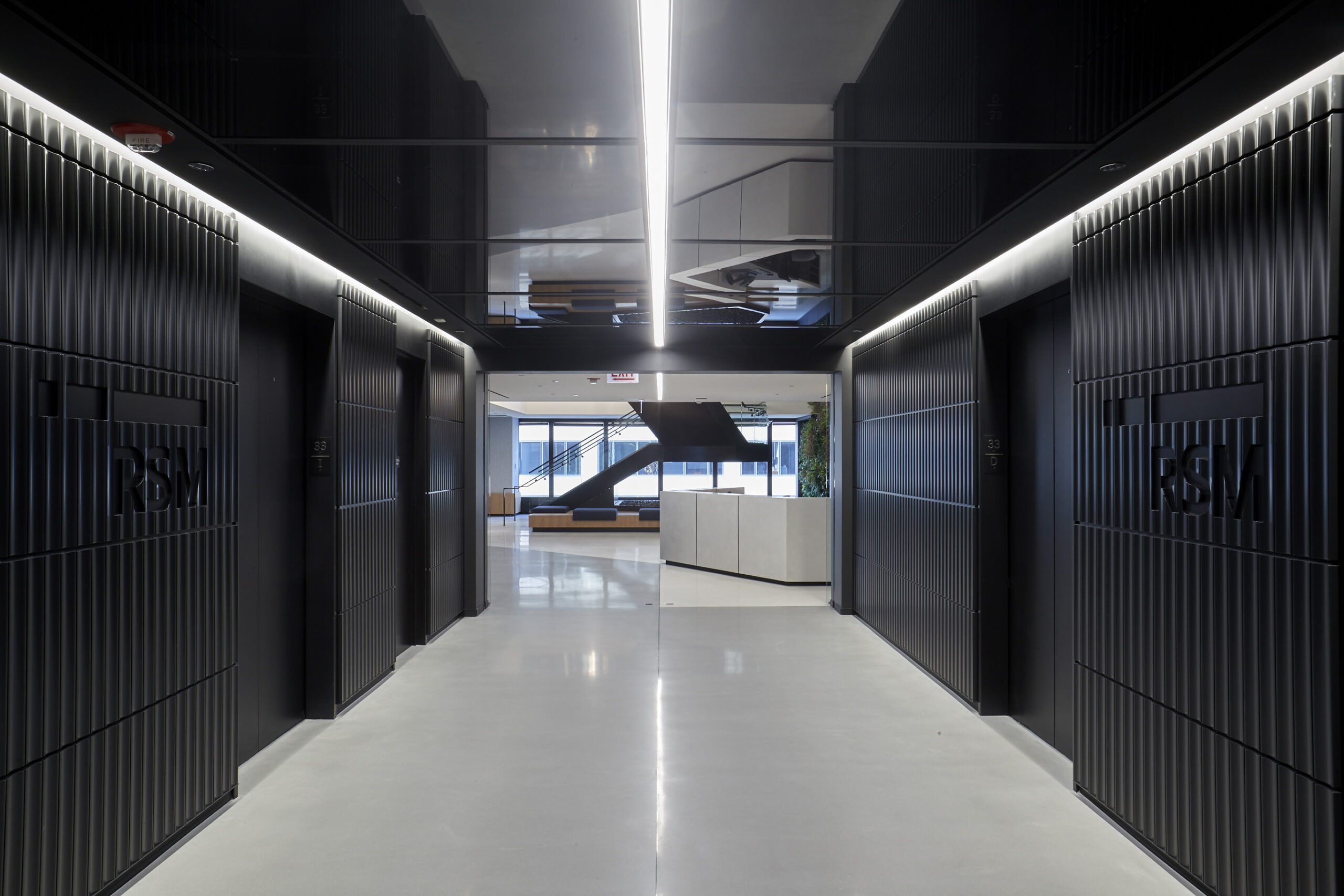 Elevator lobby, RSM.