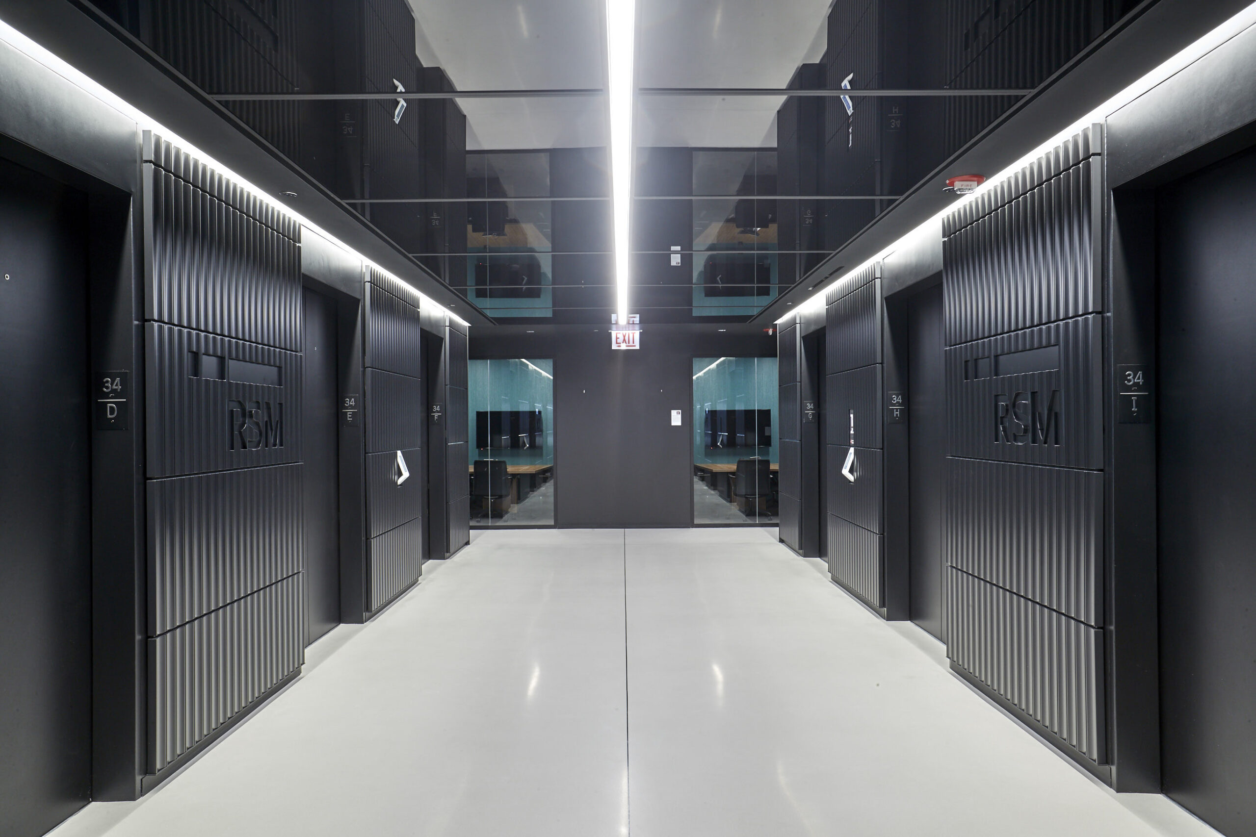 Elevator lobby, RSM.