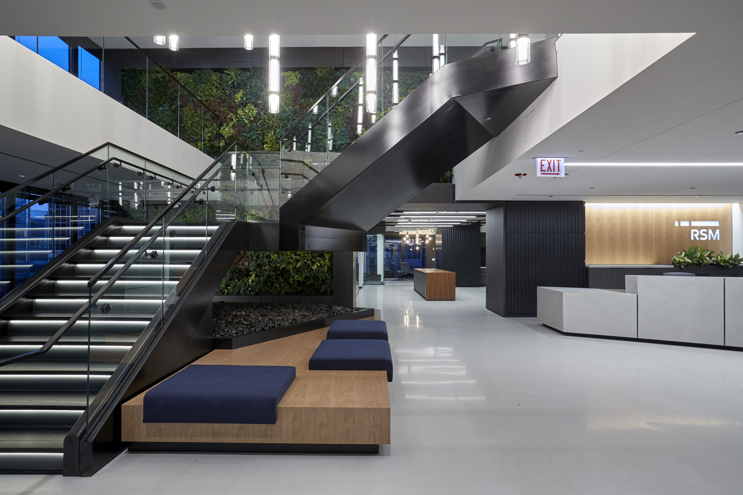 Interior shot of RSM project.