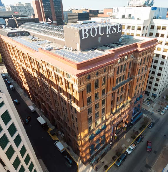 Exterior view, The Bourse.