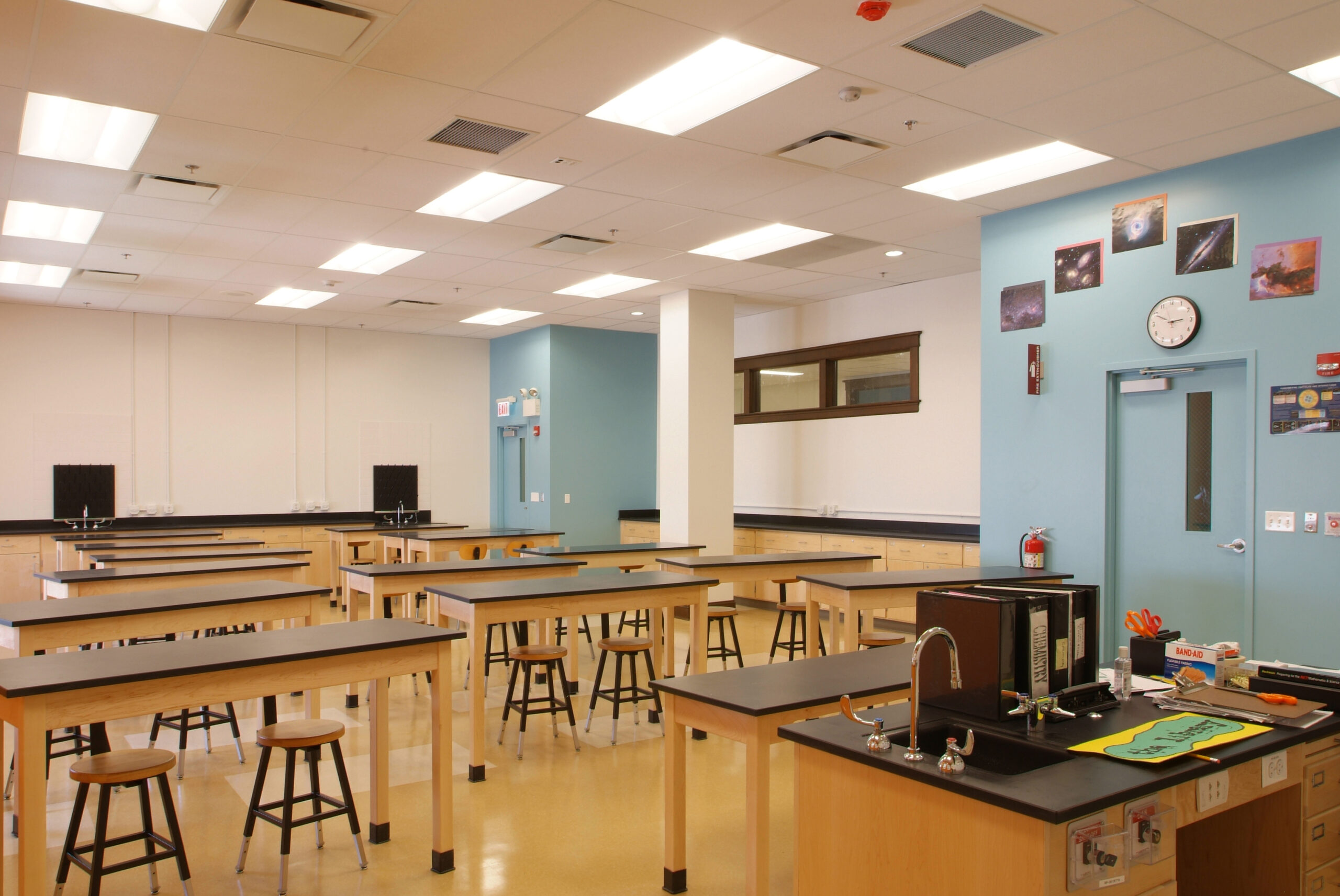 Classroom view at Ralph Ellison High School.