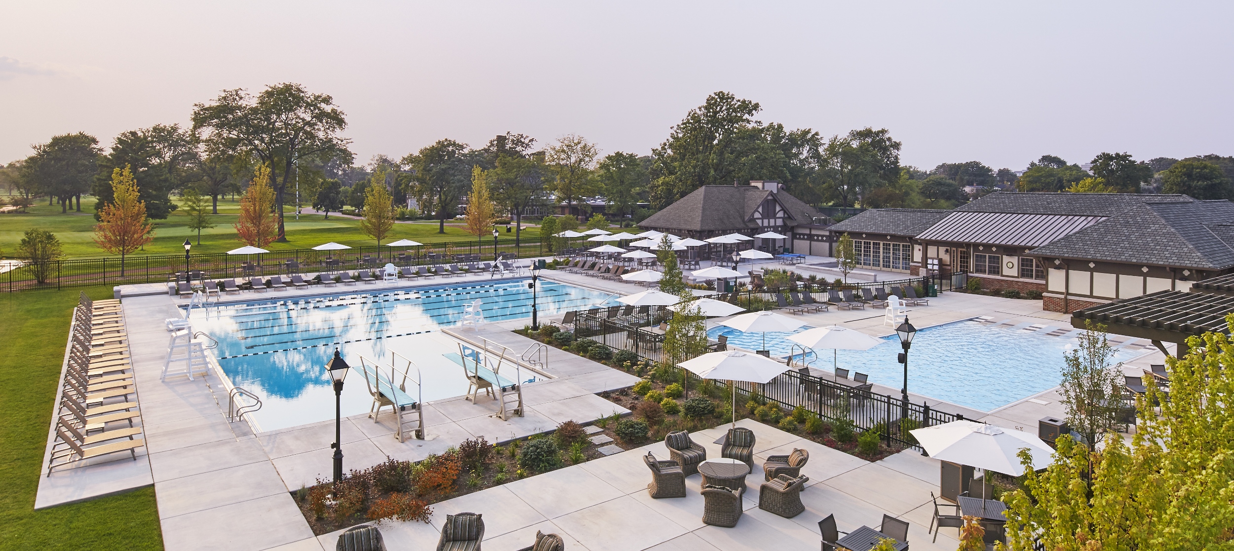 Pool view, Evanston Golf Club.