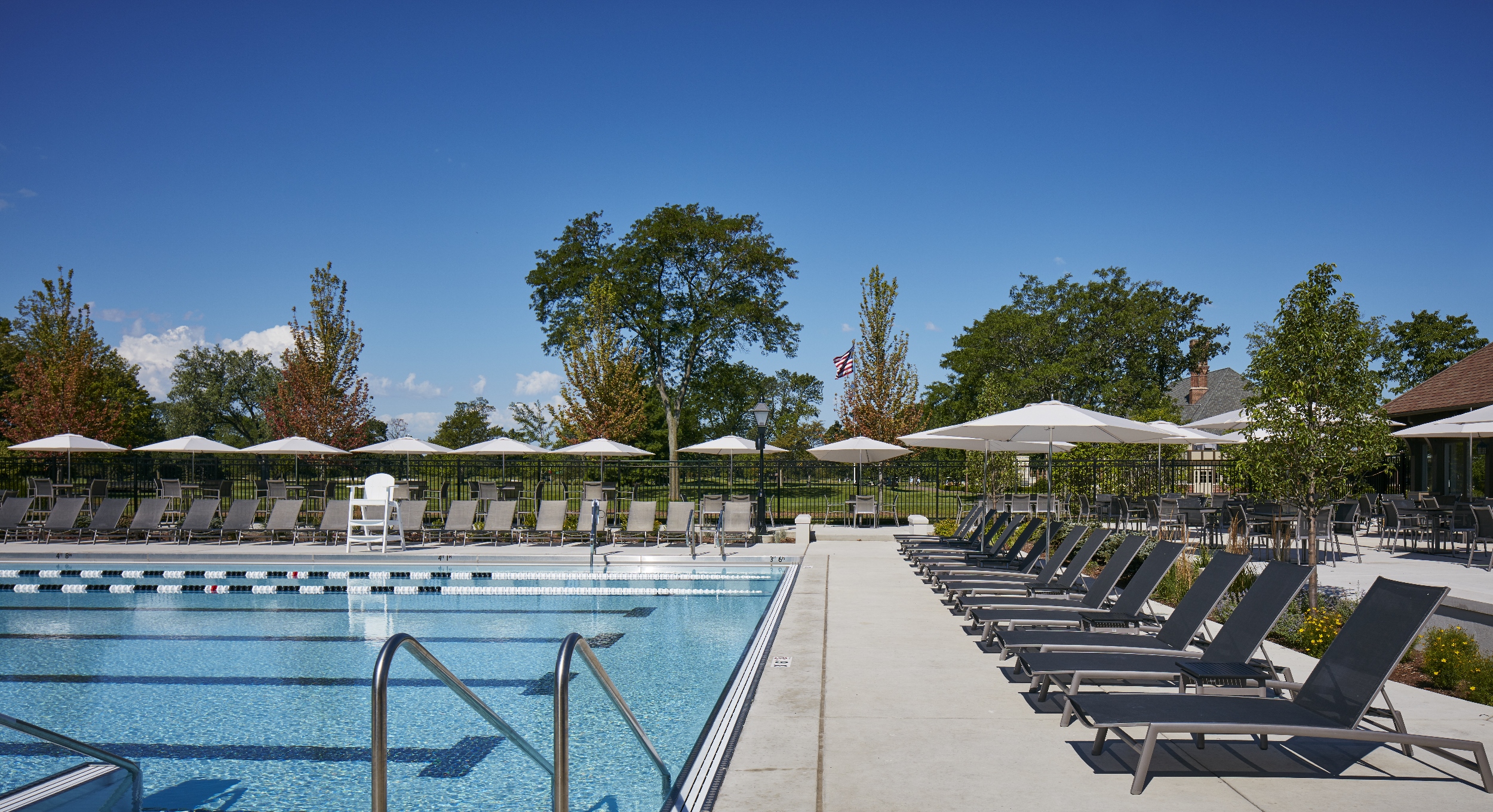 Pool view, Evanston Golf Club.