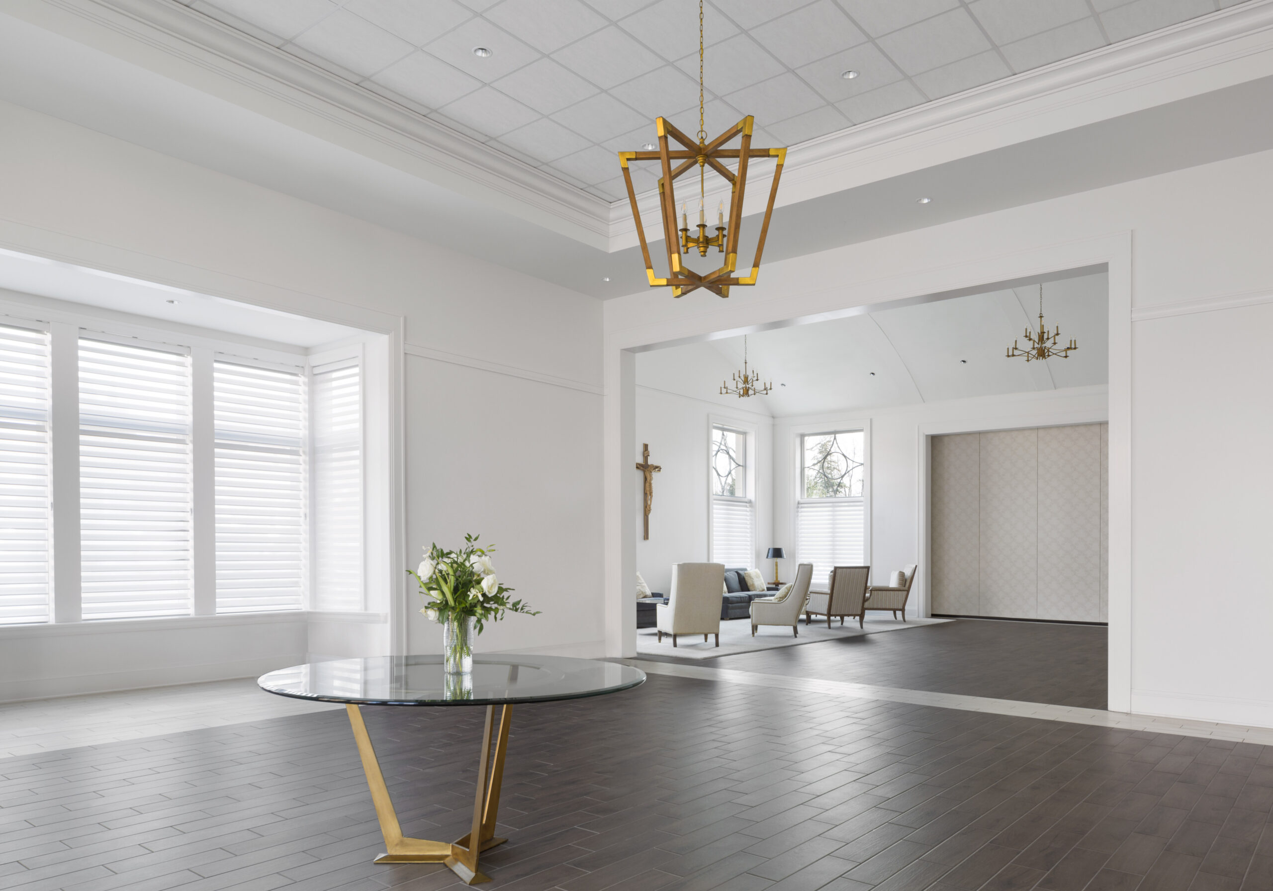 Interior view of Saints Faith Hope and Charity.