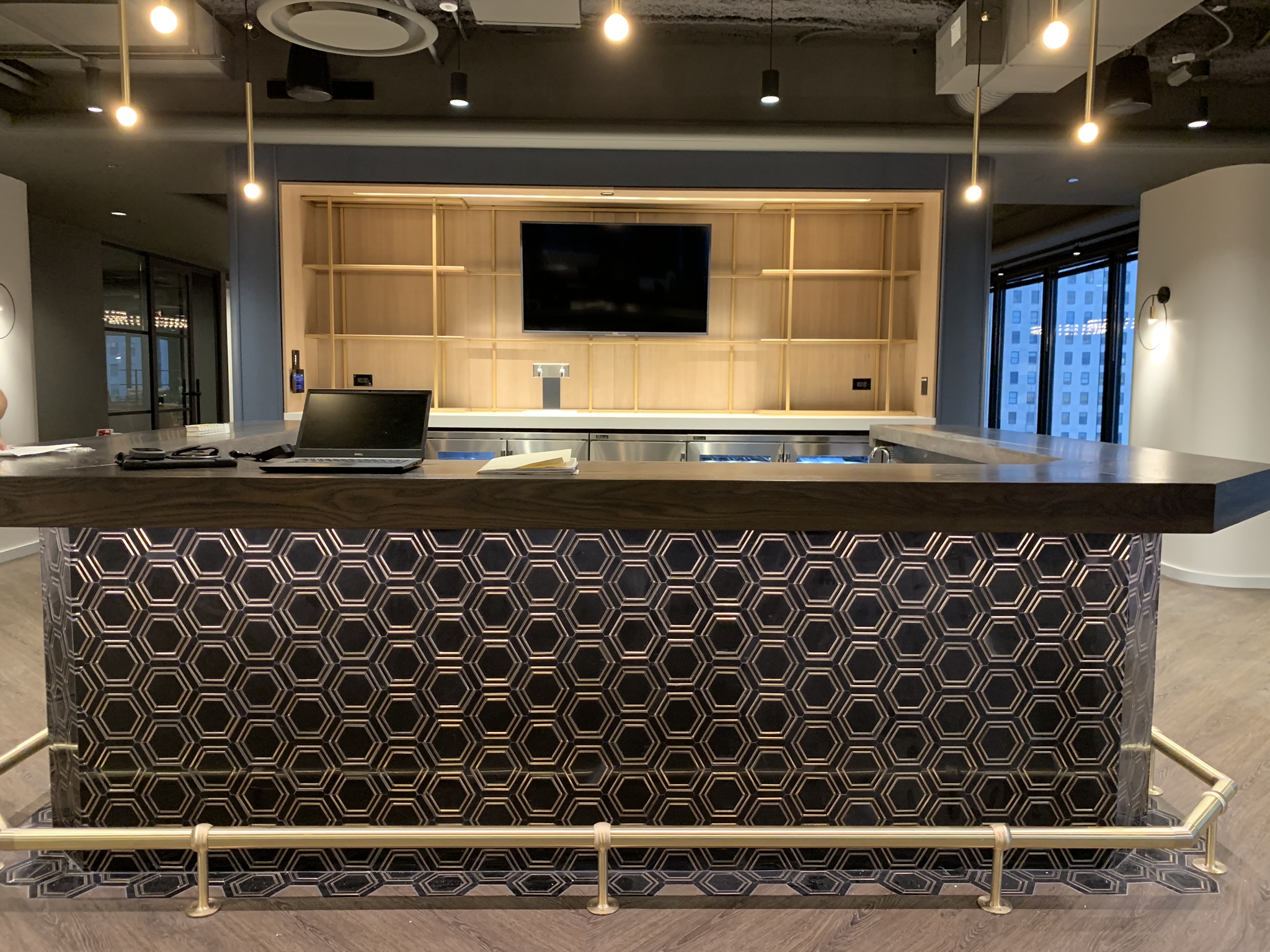 Bar area, Tishman Speyer.