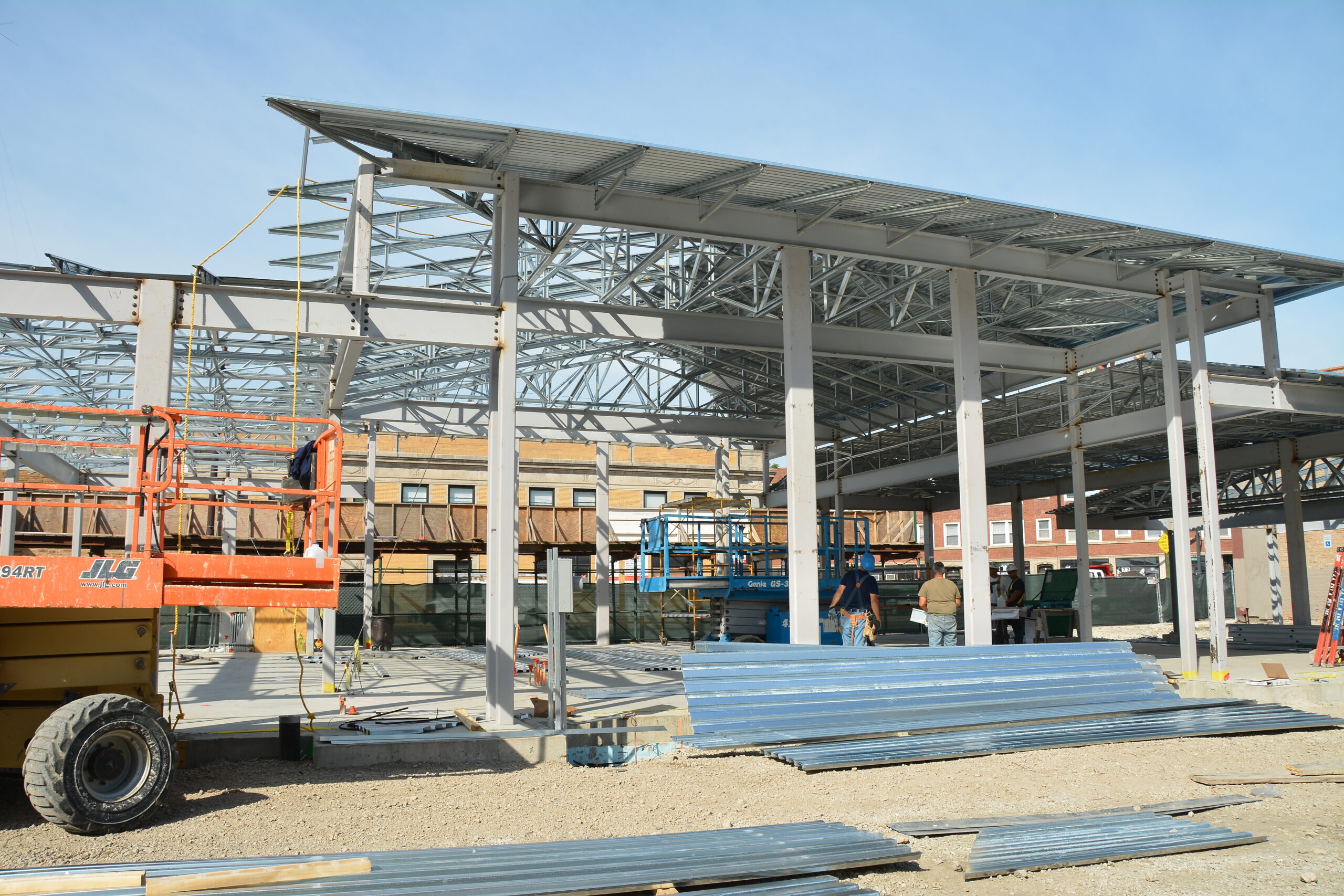 In progress view of Wintrust Bank Mayfair.