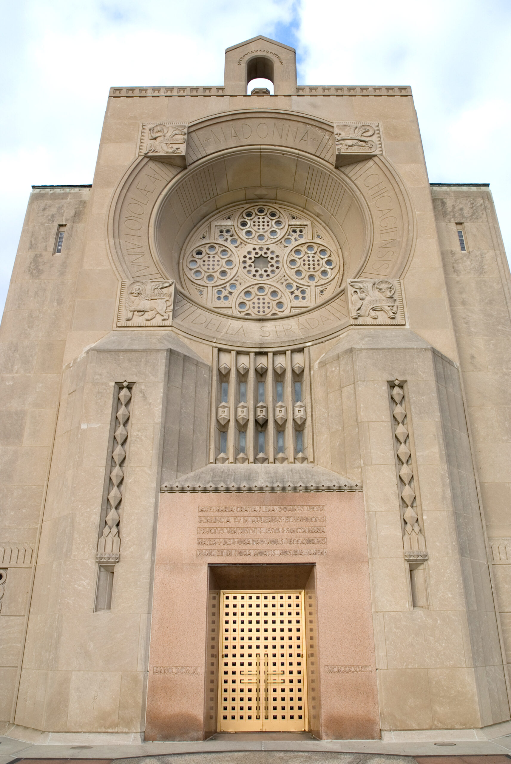 Chapel exterior, Loyola Academy.