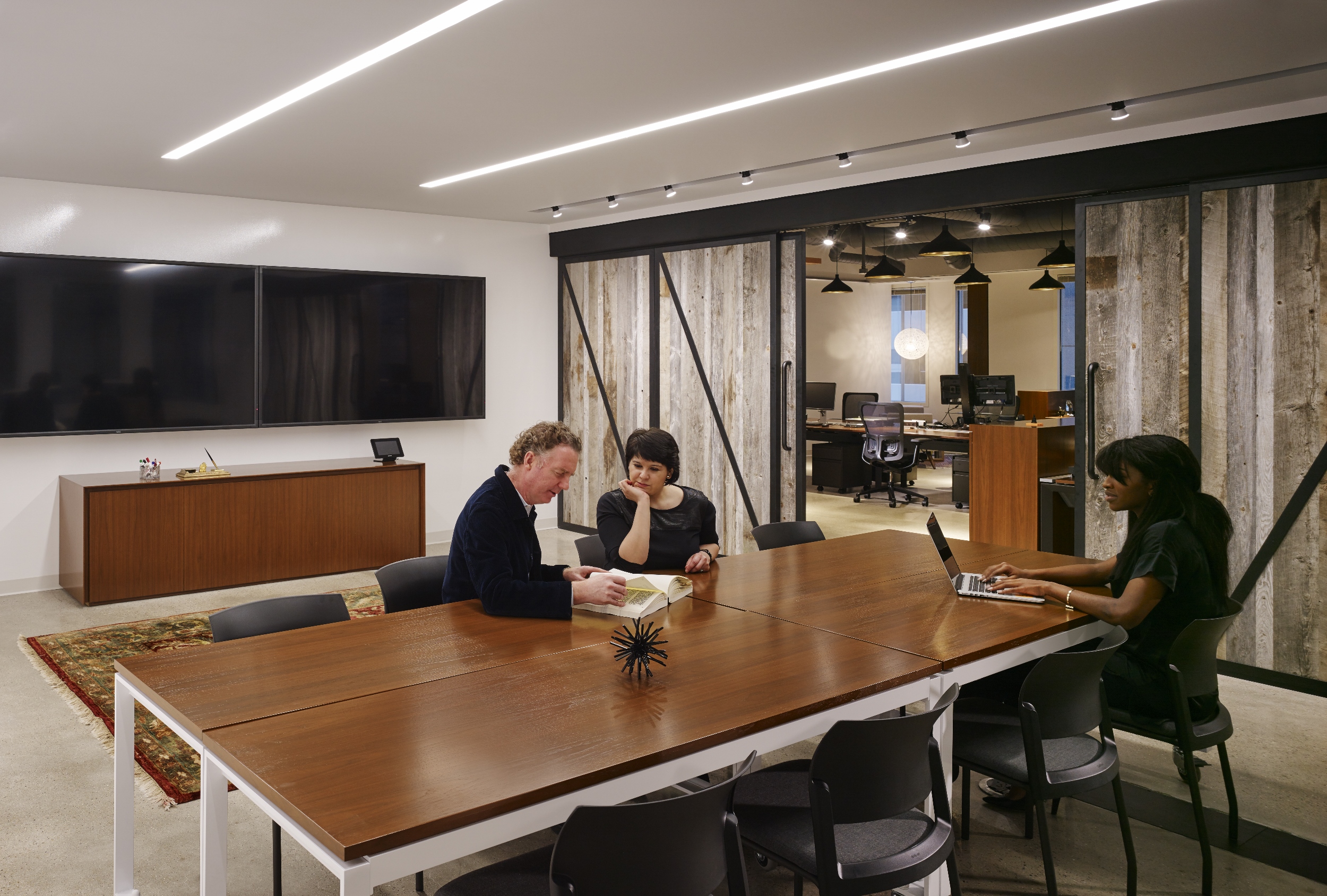 Meeting room at Northern Trust, Innovation Labs.