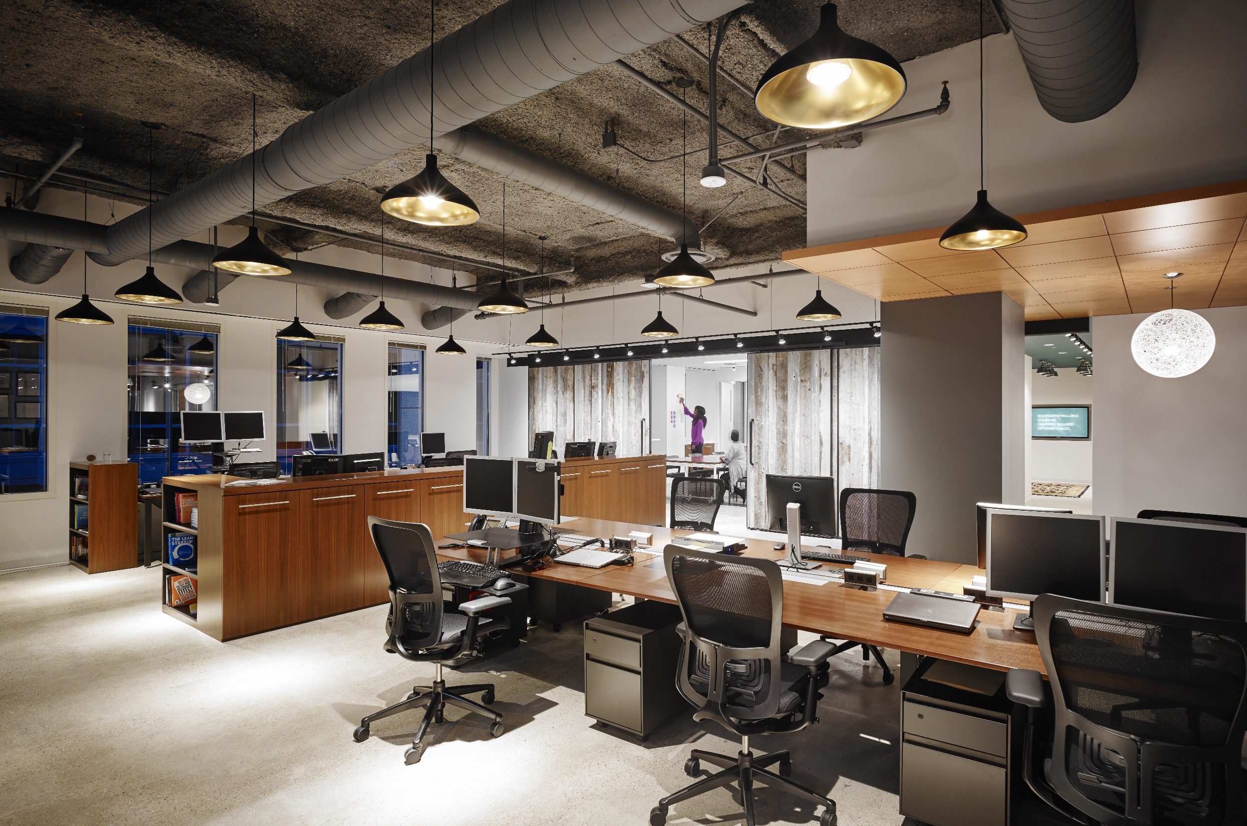 Office view at Northern Trust, Innovation Labs.