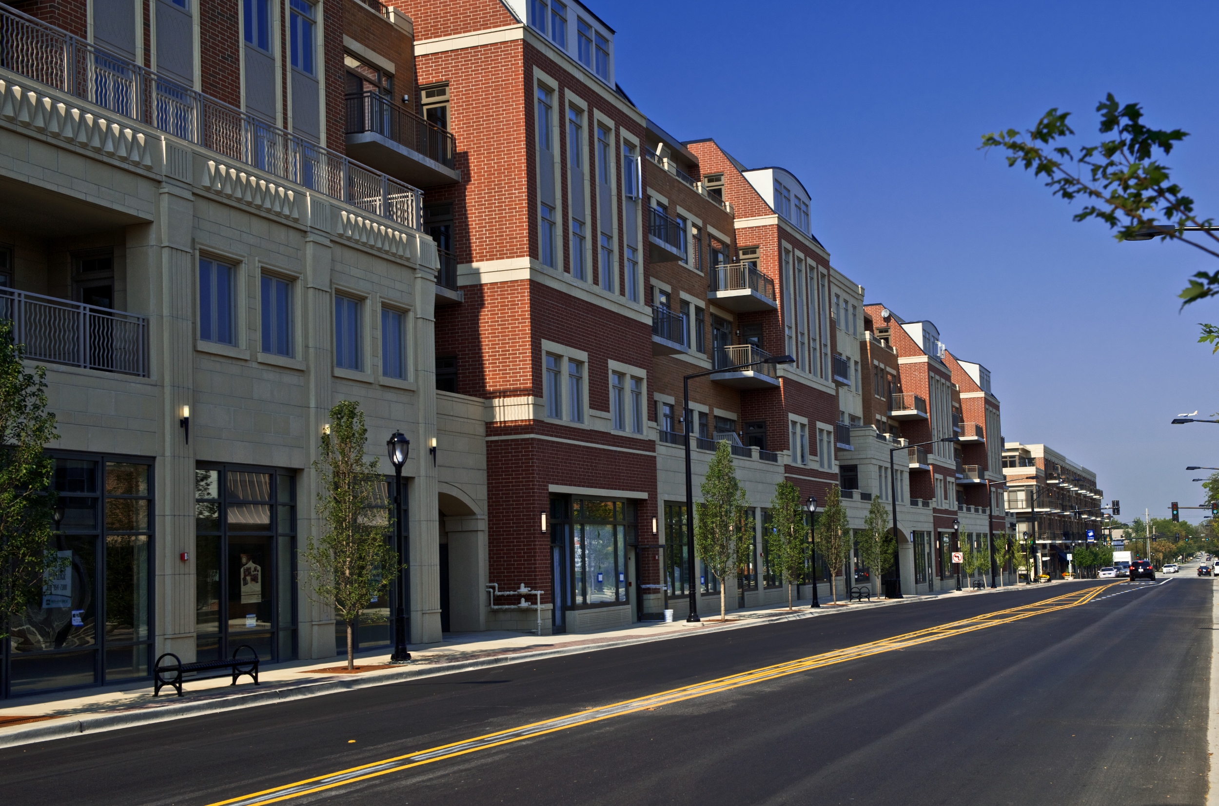 Street view of Park Ridge development.