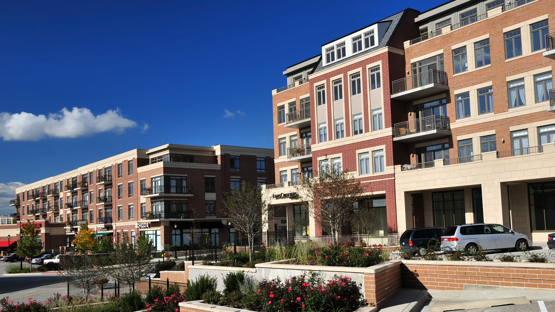 Street view of Park Ridge development.