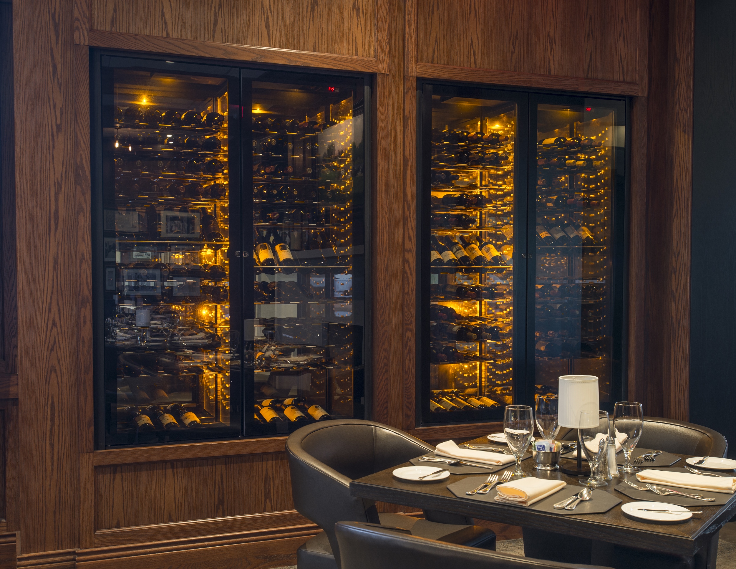 Wine cabinet view, Sunset Ridge.