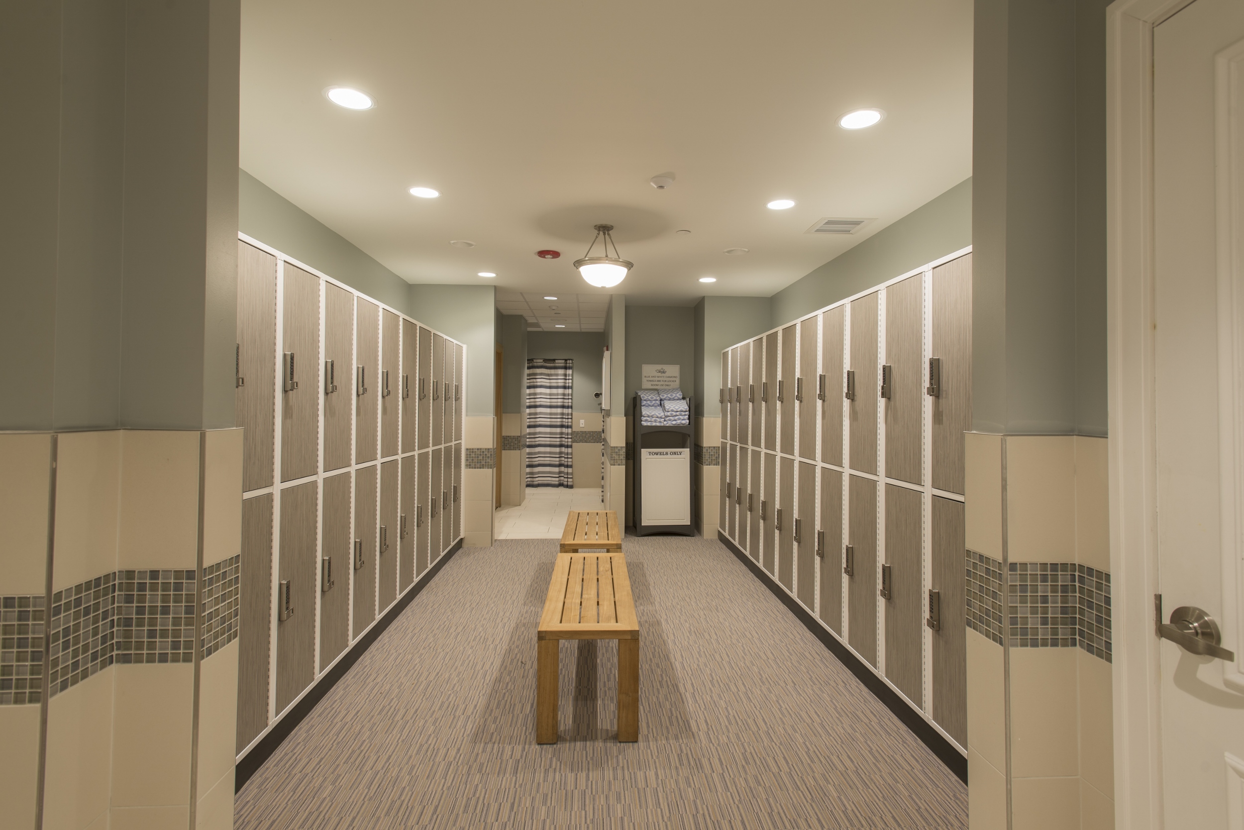 Locker room at Valley Lo.