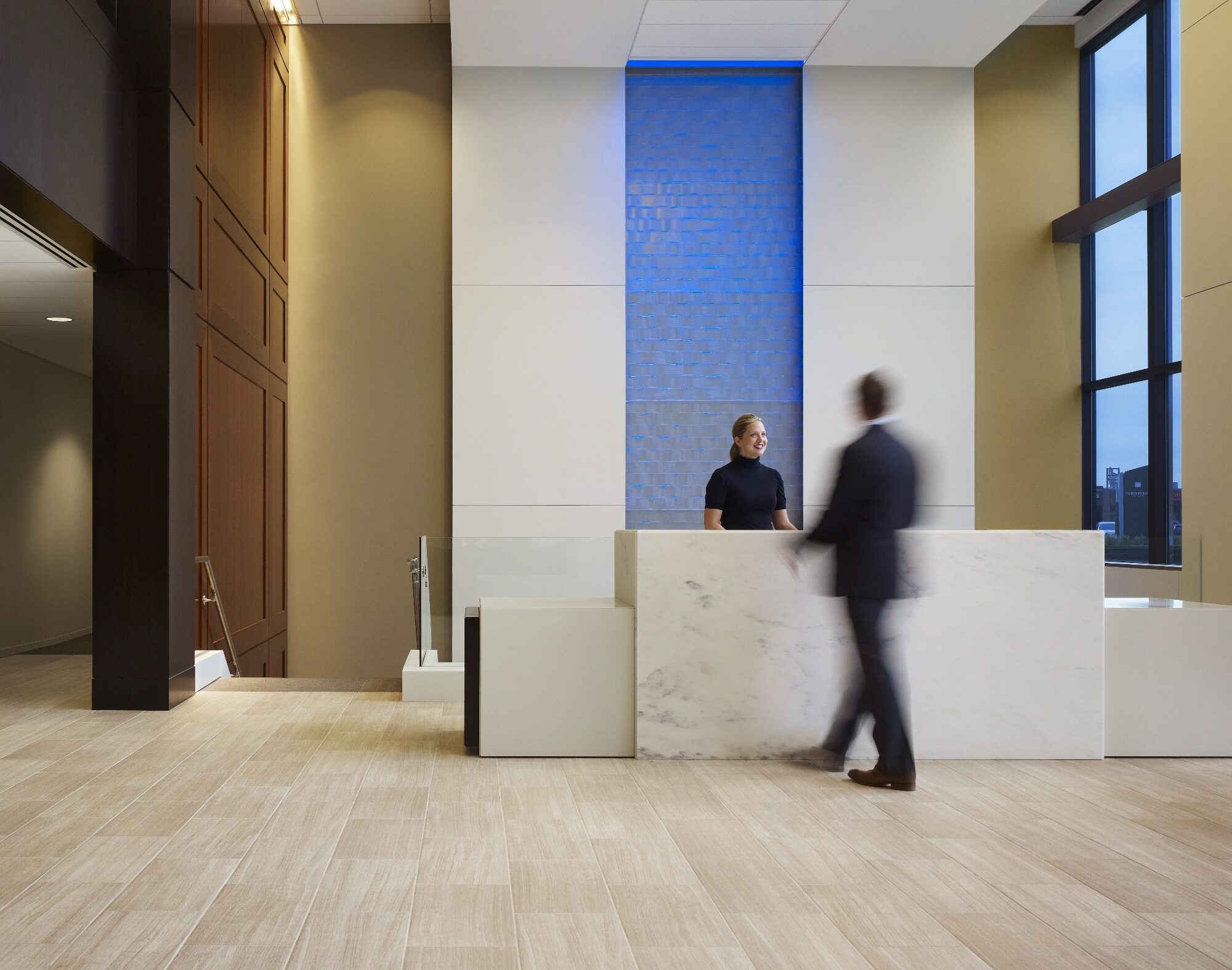 Lobby in Wintrust HQ.